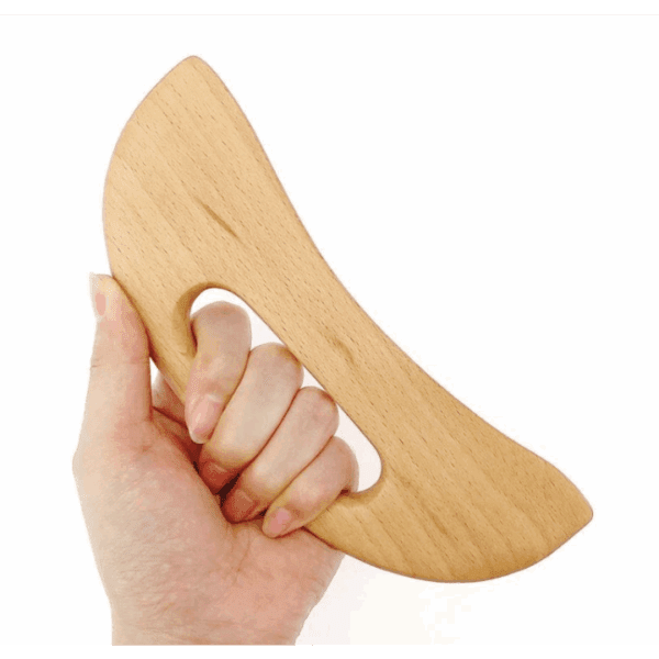 Gua Sha trä med handtag - Bild 2